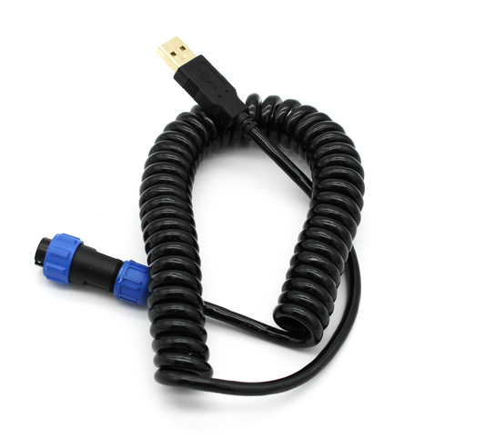 Cube Controls Compatible Coiled USB Cable