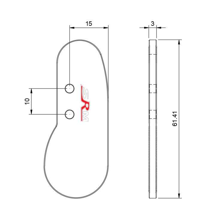 Formula  narrow shifter paddle pair