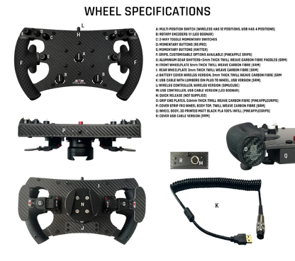 Sim Racing Wheel (SRM x Pineapple Grips Collaboration)